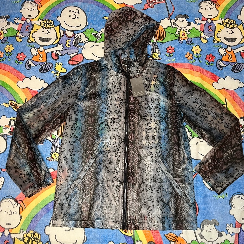ASOS Blue Translucent Rain Jacket
